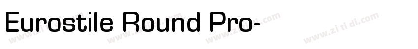 Eurostile Round Pro字体转换